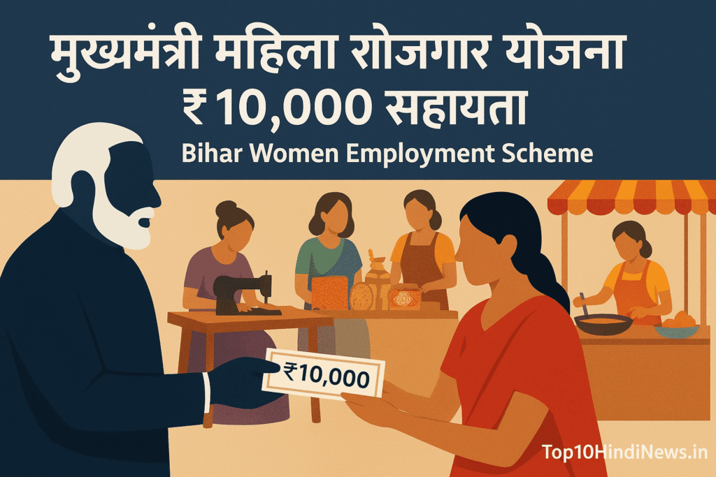 PM Modi launches Mukhyamantri Mahila Rojgar Yojana Bihar 2025