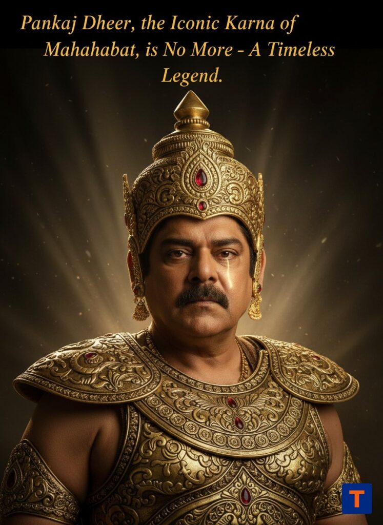 Pankaj Dheer Karna from Mahabharat memorial photo – Actor’s emotional farewell tribute 2025