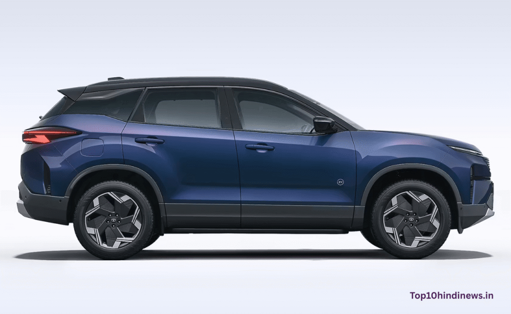 Tata Harrier EV 2025 electric SUV with ADAS safety and 600km driving range