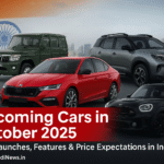 Upcoming cars launching in October 2025 with new features and price expectations