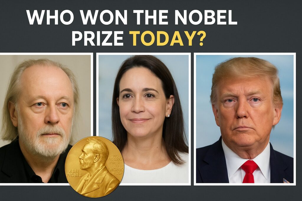 Who won the Nobel Prize today?