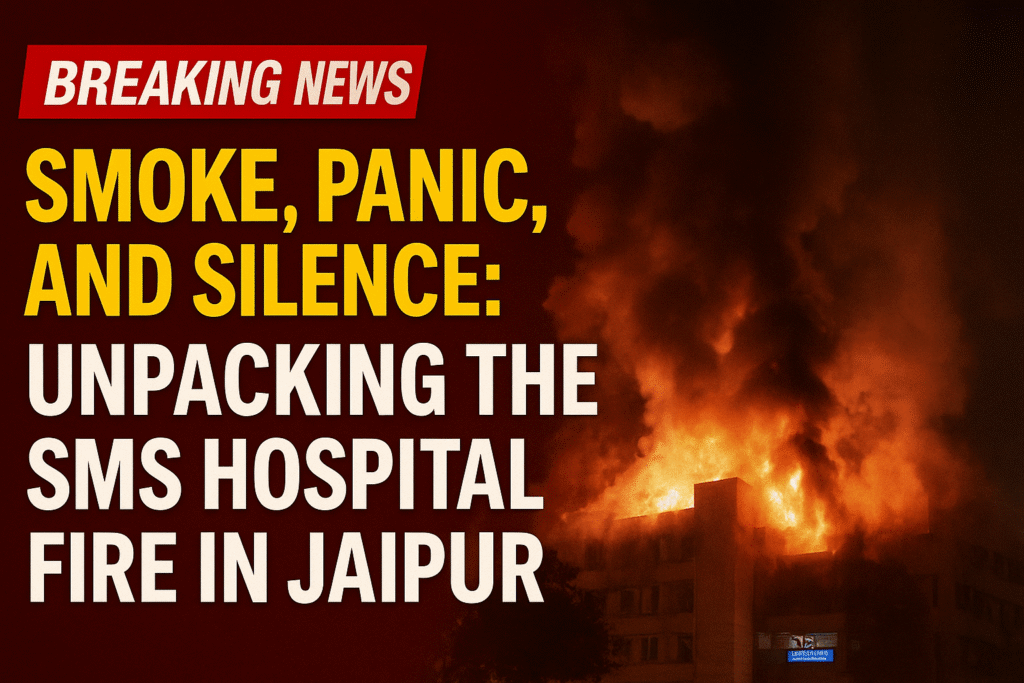 Jaipur SMS Hospital ICU fire tragedy six dead five serious