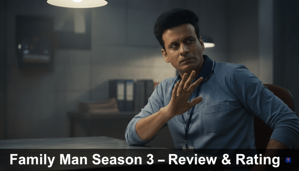 Family Man Season 3 Review and Rating Thumbnail – Manoj Bajpayee