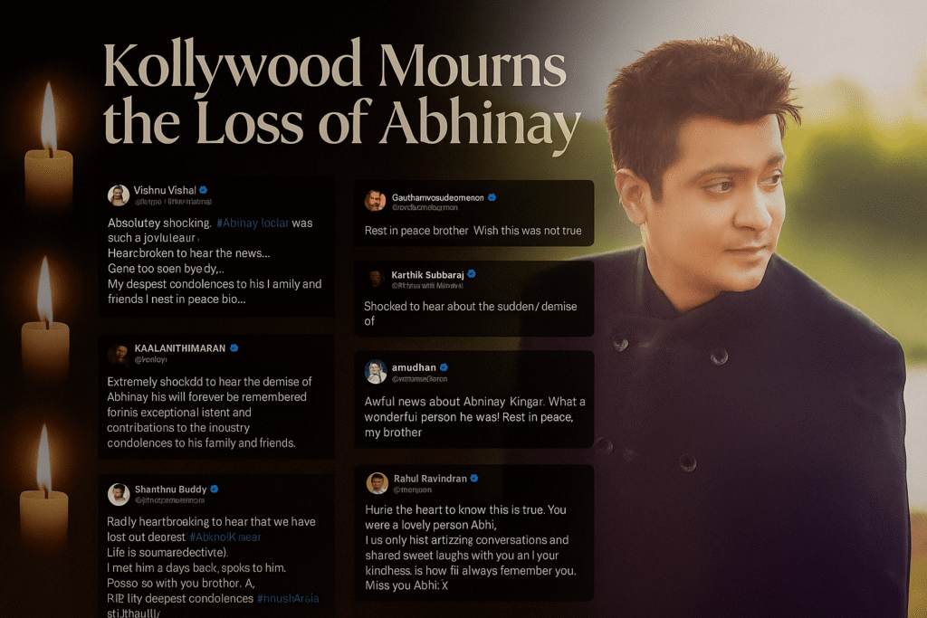 Tamil Film Industry Pays Tribute to Abhinay Kinger After His Death