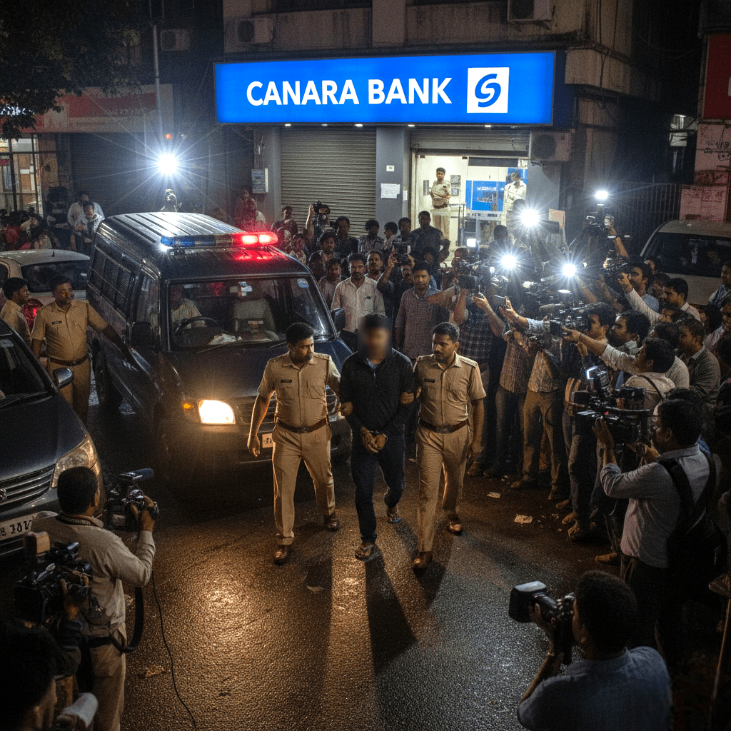Police arrest Canara Bank assistant manager after ₹1.58 crore fraud in Maharashtra.