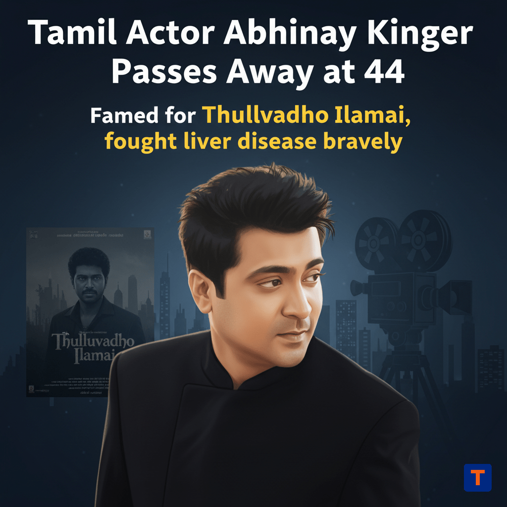 Tamil Actor Abhinay Kinger Death News – Thulluvadho Ilamai Fame Actor Dies at 44 After Liver Disease