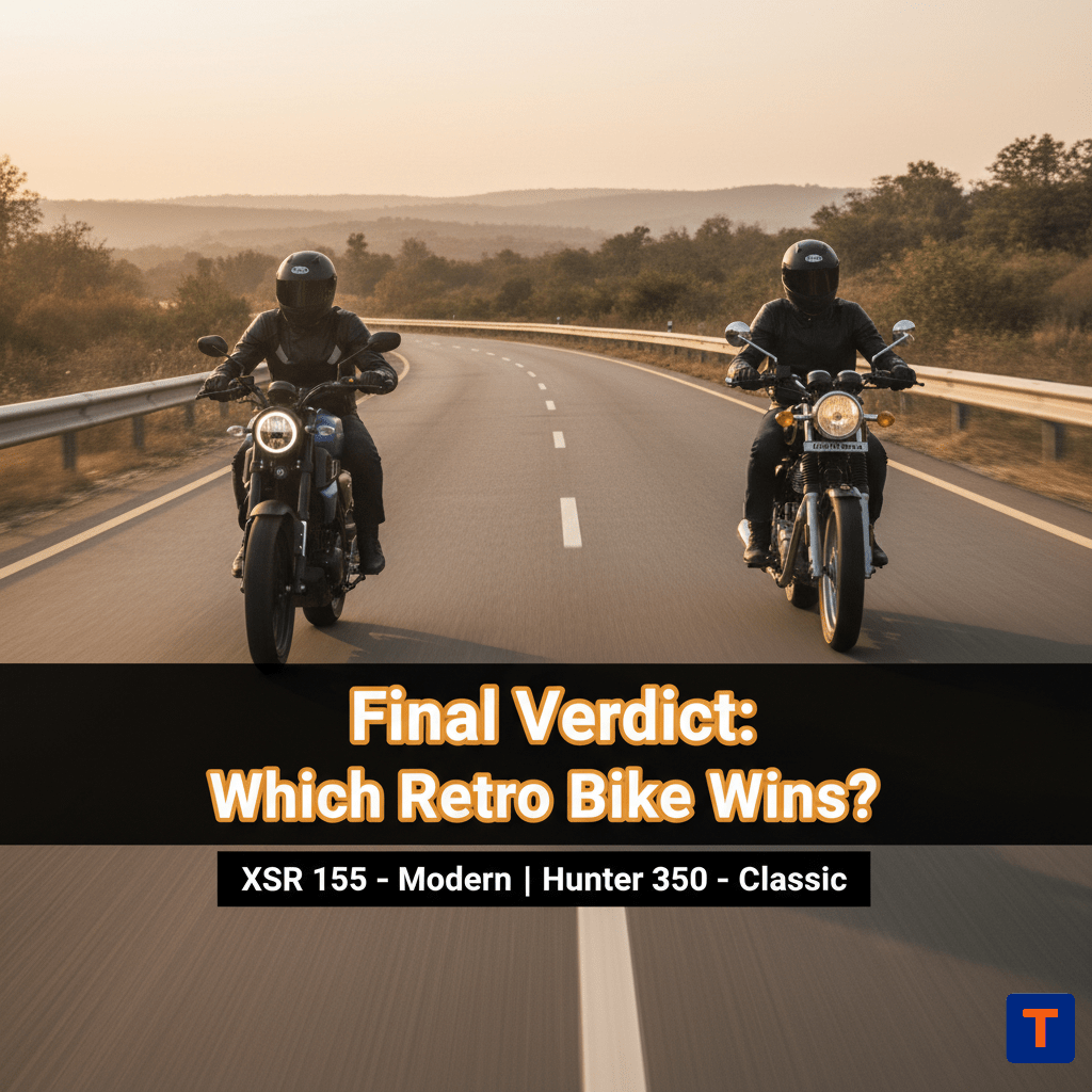 Yamaha XSR 155 vs Royal Enfield Hunter 350 final verdict and price comparison