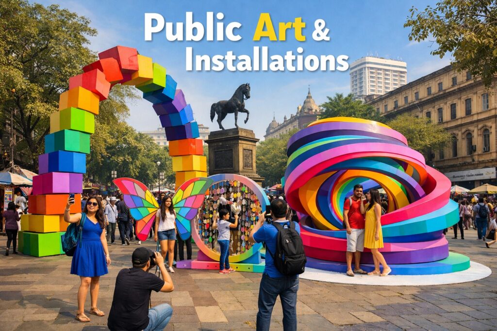 Art installations at Kala Ghoda Arts Festival 2026 Mumbai